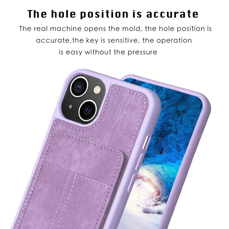 BF28 Custodia per telefono con sacchetto per carte satinato con supporto, For iPhone 14 Plus, For iPhone 14 / 13, For iPhone 14 Pro, For iPhone 14 Pro Max, For iPhone SE 2022 / 2020 / 8 / 7 / 6
