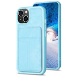 BF28 Custodia per telefono con sacchetto per carte satinato con supporto, For iPhone 14 Plus, For iPhone 14 / 13, For iPhone 14 Pro, For iPhone 14 Pro Max, For iPhone SE 2022 / 2020 / 8 / 7 / 6