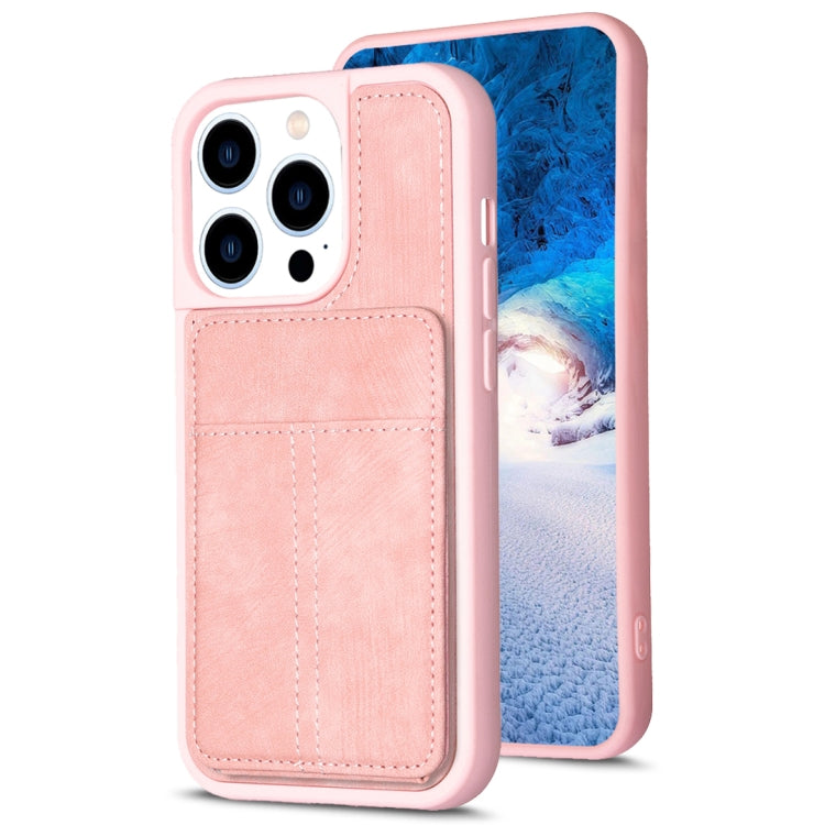 BF28 Custodia per telefono con sacchetto per carte satinato con supporto, For iPhone 14 Plus, For iPhone 14 / 13, For iPhone 14 Pro, For iPhone 14 Pro Max, For iPhone SE 2022 / 2020 / 8 / 7 / 6