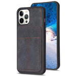 BF28 Custodia per telefono con sacchetto per carte satinato con supporto, For iPhone 14 Plus, For iPhone 14 / 13, For iPhone 14 Pro, For iPhone 14 Pro Max, For iPhone SE 2022 / 2020 / 8 / 7 / 6