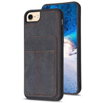 BF28 Custodia per telefono con sacchetto per carte satinato con supporto, For iPhone 14 Plus, For iPhone 14 / 13, For iPhone 14 Pro, For iPhone 14 Pro Max, For iPhone SE 2022 / 2020 / 8 / 7 / 6