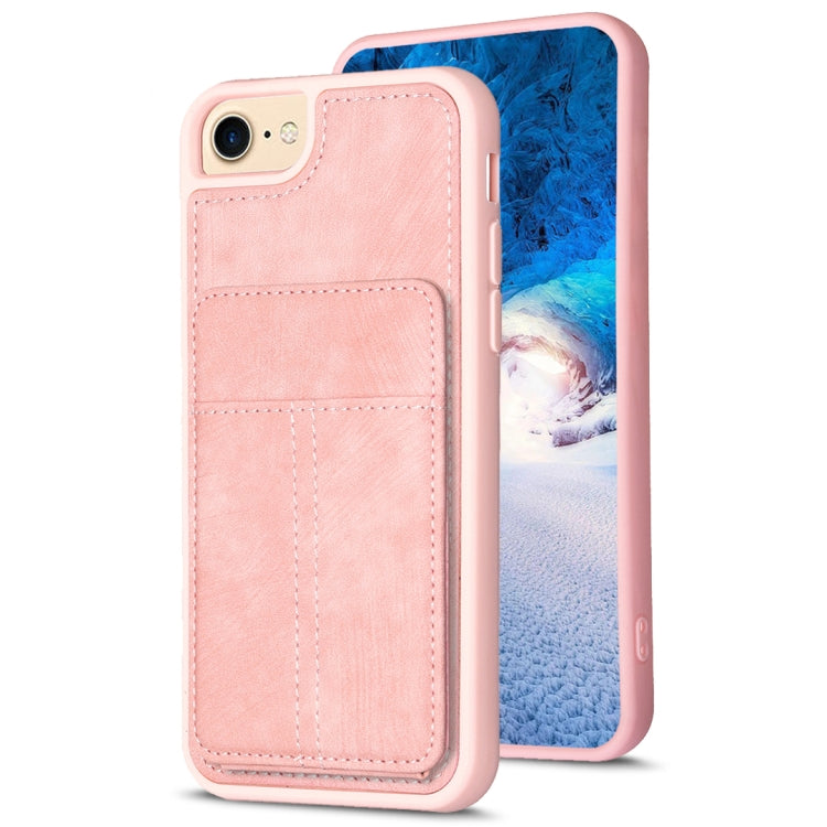 BF28 Custodia per telefono con sacchetto per carte satinato con supporto, For iPhone 14 Plus, For iPhone 14 / 13, For iPhone 14 Pro, For iPhone 14 Pro Max, For iPhone SE 2022 / 2020 / 8 / 7 / 6