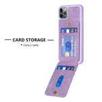 Custodia portafoglio con supporto per iPhone 11 Pro Max