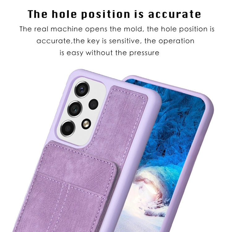 BF28 Custodia per telefono con sacchetto per carte satinato con supporto, For Samsung Galaxy A52, For Samsung Galaxy S21 5G, For Samsung Galaxy S21+ 5G, For Samsung Galaxy S21 Ultra 5G