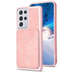 BF28 Custodia per telefono con sacchetto per carte satinato con supporto, For Samsung Galaxy A52, For Samsung Galaxy S21 5G, For Samsung Galaxy S21+ 5G, For Samsung Galaxy S21 Ultra 5G