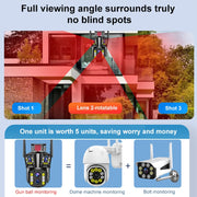 DF-3HBJ 8MP HD IP66 Telecamera IP WiFi esterna impermeabile Supporta visione notturna HD, EU Plug, US Plug, UK Plug
