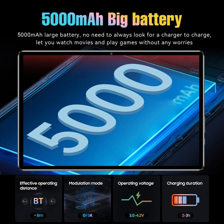 Pad 6 Pro Tablet PC 3G da 10,1 pollici, Android 7.0 MTK6735 Octa Core, supporto doppia SIM, WiFi, Bluetooth, GPS, Pad 6 Pro 2GB+32GB
