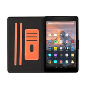 Custodia in pelle flip per Kindle e iPad