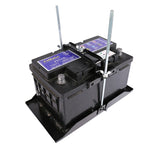 Supporto per batteria universale per auto Supporto fisso per batteria regolabile + vassoio di base, 28.5cm Base + 19cm Bracket, 28.5cm Base + 23cm Bracket, 28.5cm Base + 27cm Bracket, 34.5cm Base + 19cm Bracket, 34.5cm Base + 23cm Bracket              ...
