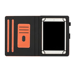Custodia in pelle flip orizzontale tinta unita universale con slot per schede e supporto e slot per penna, For 7 inch, For 8 inch, For 10 inch