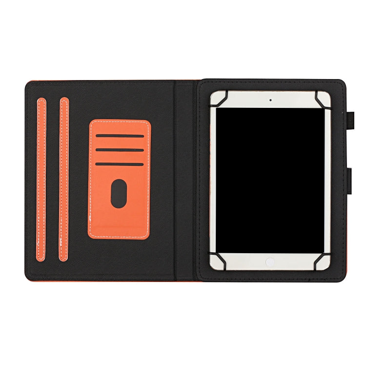 Custodia in pelle flip orizzontale tinta unita universale con slot per schede e supporto e slot per penna, For 7 inch, For 8 inch, For 10 inch