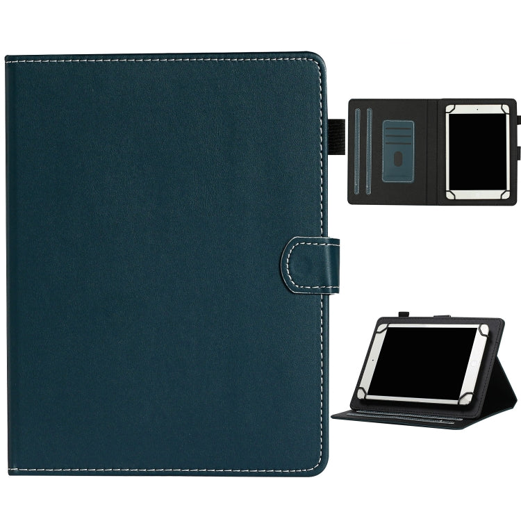 Custodia in pelle flip orizzontale tinta unita universale con slot per schede e supporto e slot per penna, For 7 inch, For 8 inch, For 10 inch