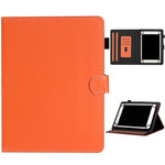 Custodia in pelle flip orizzontale tinta unita universale con slot per schede e supporto e slot per penna, For 7 inch, For 8 inch, For 10 inch