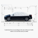 Auto a mezza copertura Abbigliamento per auto Protezione solare Isolamento termico Sun Nisor, Foglio di alluminio, Aluminum Foil 3.6x1.6x1.5m, Aluminum Foil 3.9×1.7×1.5m, Aluminum Foil 4.3×1.8×1.5m, Aluminum Foil 4.3x1.7x1.5m, Aluminum Foil 4.3x1.8x1.6...