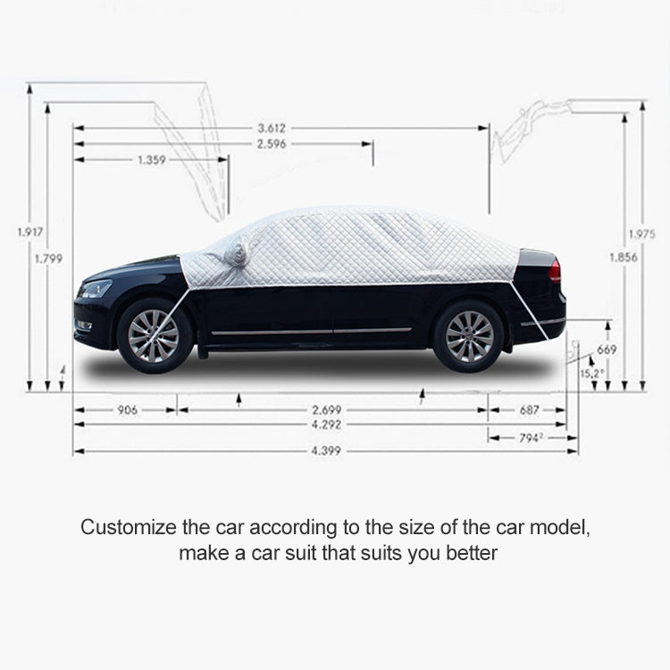 Auto a mezza copertura Abbigliamento per auto Protezione solare Isolamento termico Sun Nisor, Foglio di alluminio, Aluminum Foil 3.6x1.6x1.5m, Aluminum Foil 3.9×1.7×1.5m, Aluminum Foil 4.3×1.8×1.5m, Aluminum Foil 4.3x1.7x1.5m, Aluminum Foil 4.3x1.8x1.6...