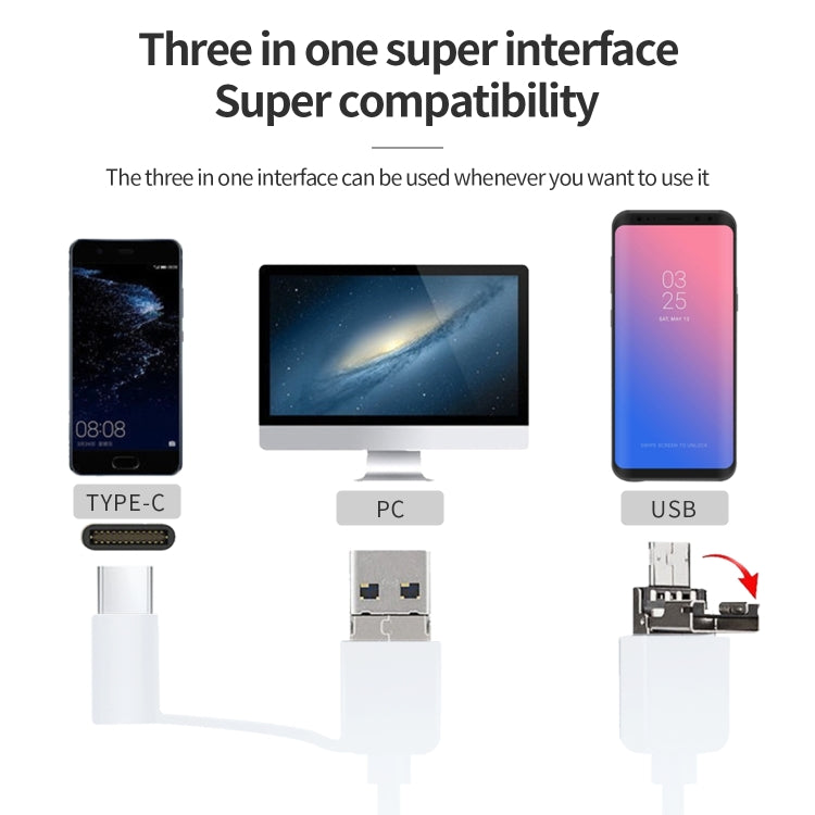 Endoscopio orale 1080P 6 LED USB 3 in 1