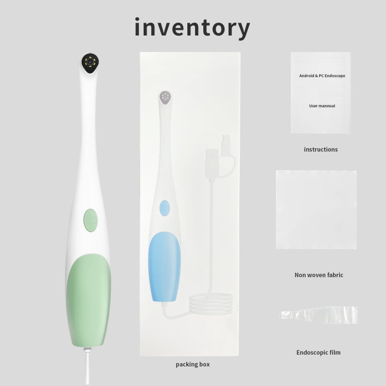 Endoscopio orale visibile AN109 6LED 1080P 3 in 1, 3 in 1 (Green), 3 in 1 (Blue)