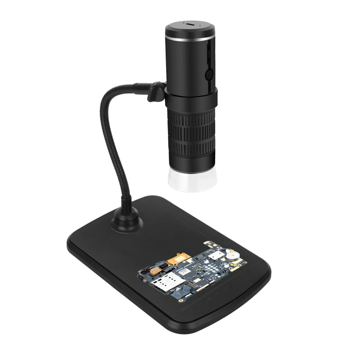 Microscopio digitale WiFi F210 1000X con staffa per tubo elicoidale, F210 Black