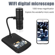 Microscopio digitale WiFi F210 1000X con staffa per tubo elicoidale, F210 Black