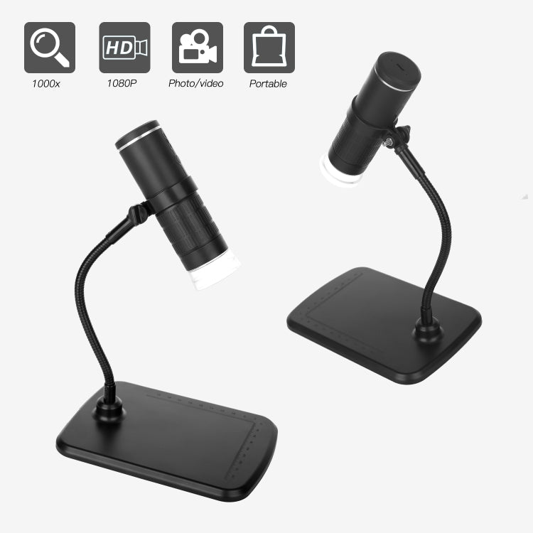 Microscopio digitale WiFi F210 1000X con staffa