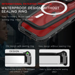 Custodia per telefono MagSafe impermeabile RedPepper IP68, For iPhone 15 Pro Max, For iPhone 15 Pro, For iPhone 15 Plus, For iPhone 15