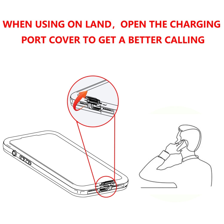 Custodia per telefono MagSafe impermeabile RedPepper IP68, For iPhone 15 Pro Max, For iPhone 15 Pro, For iPhone 15 Plus, For iPhone 15