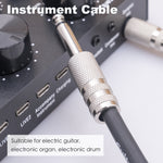 Cavo audio mono 6,35 mm per chitarra elettrica 1-10 m