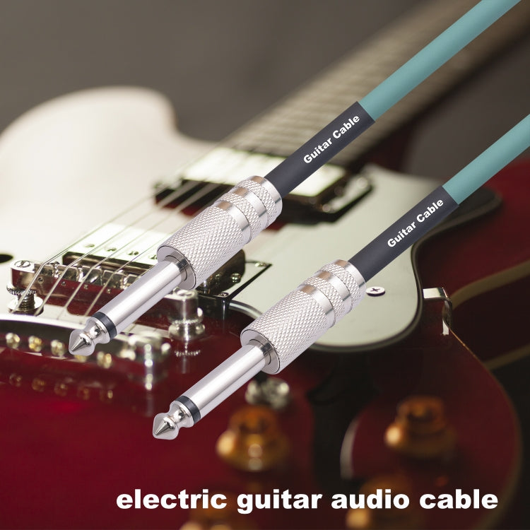 Cavo audio per chitarra elettrica mono maschio da 6,35 mm 3045GR, 1m, 1.8m, 3m, 5m, 10m