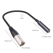 Cavo conversione audio microfono femmina a XLR maschio 0,3 m