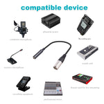 Cavo conversione audio microfono femmina 6,35 mm a XLR 0,3 m