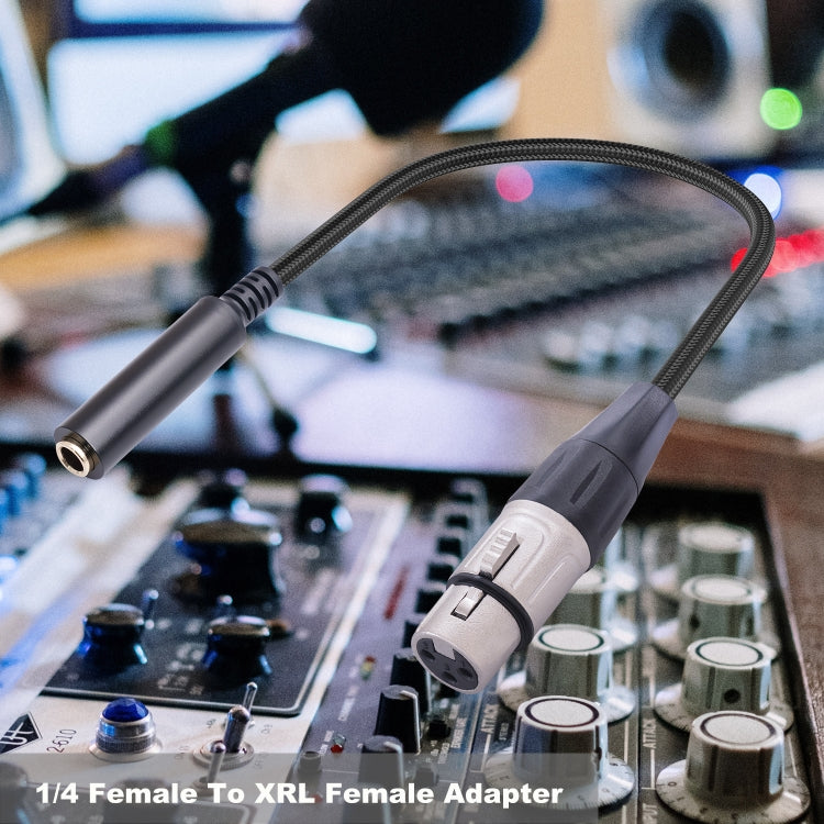 Cavo conversione audio 6,35 mm femmina a XLR femmina 0,3 m