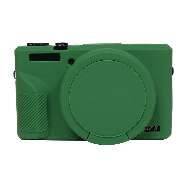 Custodia protettiva in morbido silicone con copriobiettivo, For Canon PowerShot G7 X Mark III / G7X3