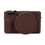 Custodia protettiva in morbido silicone con copriobiettivo, For Canon PowerShot G7 X Mark III / G7X3