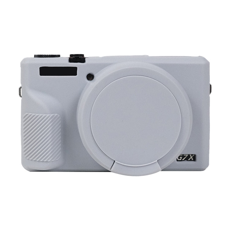Custodia protettiva in morbido silicone con copriobiettivo, For Canon PowerShot G7 X Mark III / G7X3