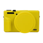 Custodia protettiva in morbido silicone con copriobiettivo, For Canon PowerShot G7 X Mark III / G7X3