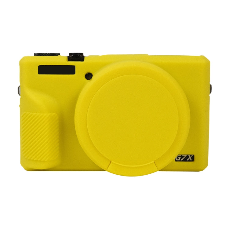 Custodia protettiva in morbido silicone con copriobiettivo, For Canon PowerShot G7 X Mark III / G7X3