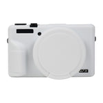 Custodia protettiva in morbido silicone con copriobiettivo, For Canon PowerShot G7 X Mark III / G7X3