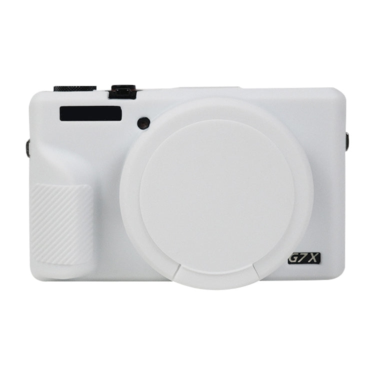 Custodia protettiva in morbido silicone con copriobiettivo, For Canon PowerShot G7 X Mark III / G7X3