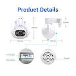 Telecamera sicurezza ESCAM PT304 HD 4MP WiFi con allarme