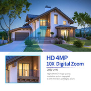ESCAM PT304 HD 4MP Rilevamento umanoide Tracciamento Connessione WiFi Allarme sonoro Visione notturna intelligente Telecamera H.265, US Plug, AU Plug, EU Plug, UK Plug