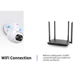 Telecamera sicurezza ESCAM PT304 HD 4MP WiFi con allarme