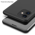 Custodia in pelle flip orizzontale per smartphone