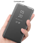 Custodia in pelle flip orizzontale per smartphone