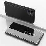 Custodia in pelle flip orizzontale per smartphone