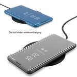 Custodia in pelle flip orizzontale per smartphone