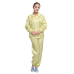 Abbigliamento antipolvere con risvolto spaccato antistatico Abbigliamento pulito con strisce di protezione alimentare, S, M, L, XL, XXL, XXXL