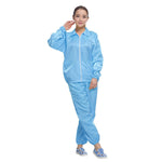 Abbigliamento antipolvere con risvolto spaccato antistatico Abbigliamento pulito con strisce di protezione alimentare, S, M, L, XL, XXL, XXXL