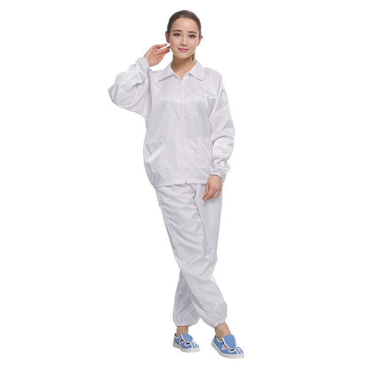 Abbigliamento antipolvere con risvolto spaccato antistatico Abbigliamento pulito con strisce di protezione alimentare, S, M, L, XL, XXL, XXXL