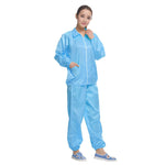 Abbigliamento antipolvere con risvolto spaccato antistatico Abbigliamento pulito con strisce di protezione alimentare, XXXXL, XXXXXL