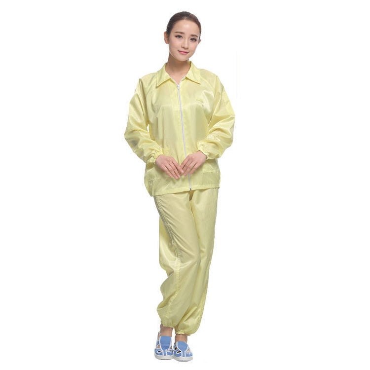 Abbigliamento antipolvere con risvolto spaccato antistatico Abbigliamento pulito con strisce di protezione alimentare, XXXXL, XXXXXL